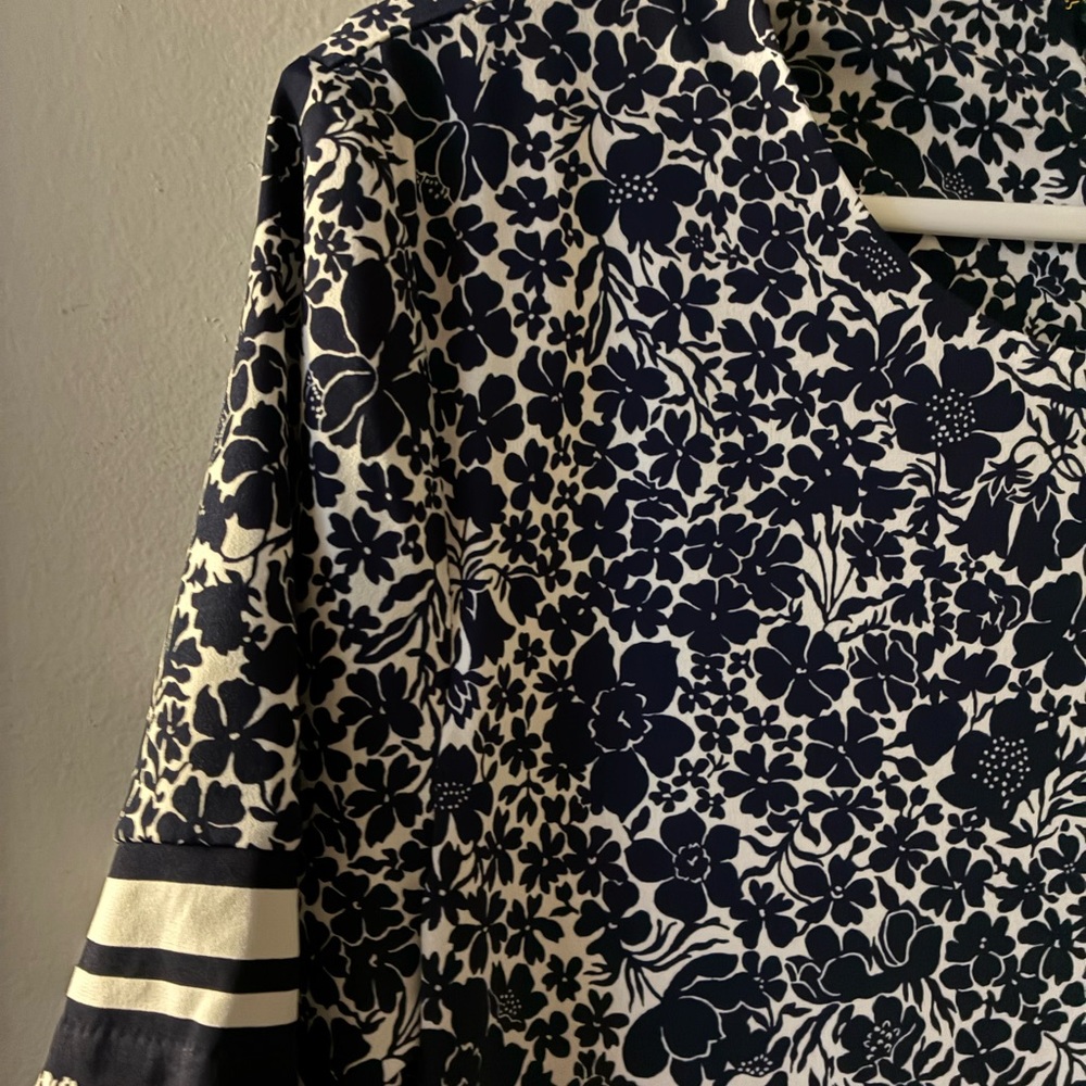 Michael Kors Navy and White Floral Knee length dress NWT - Picture 4 of 5